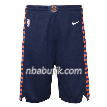 New York Knicks Mænd Shorts Navy 2018-19 Nike Swingman New York Knicks Mænd Shorts Navy 2018-19 Nike Swingman